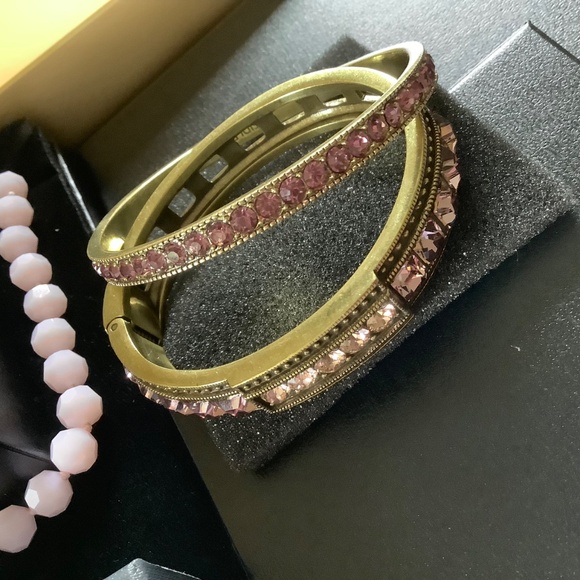 Heidi Daus Majesty The Queen Beaded Crystal Bee Set Necklace Earrings Bracelets - Picture 8 of 16